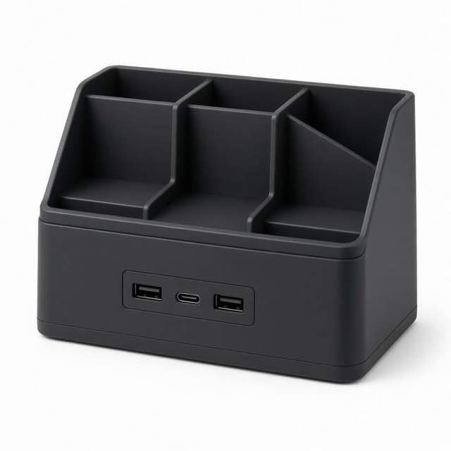 Desktop Organizer with USB Ports