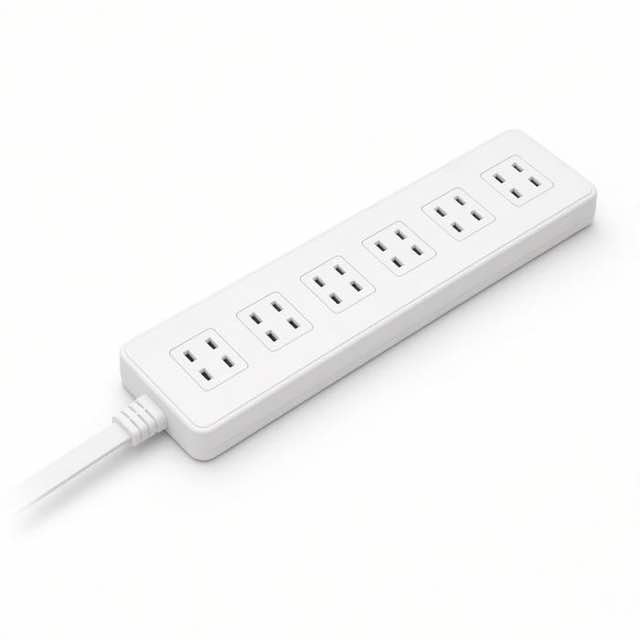 Power Strip Flat Plug